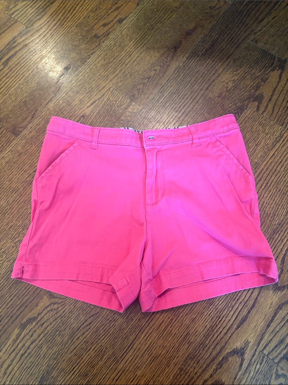 J. Khaki Hot Pink Women's Casual Bermuda Shorts